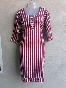 Maroon Printed Suit