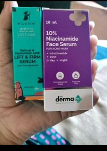 The Derma Co And Pilgrim Face Serum