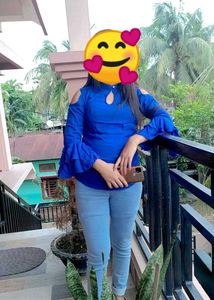 Navy Blue Stylish Top And Jeans