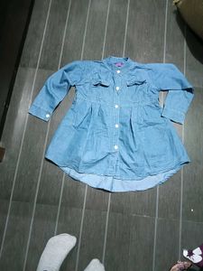 Cute Denim Shirt Dress