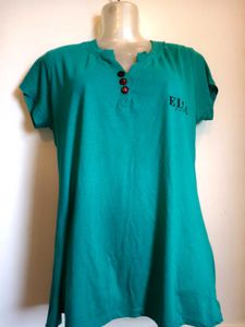 Elle Teal T-Shirt Size M/ L