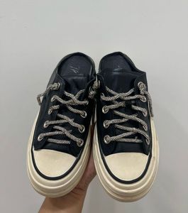 Converse inspired Leather Mules
