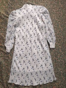 Floral White Dress