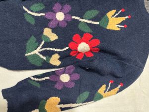 korean Floral chunky  Cardigan -