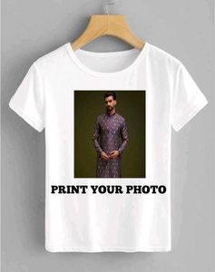Mans Stylish White Printed Polyester T Shirt