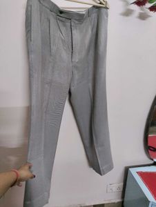 Mens Light Grey Formal Pants