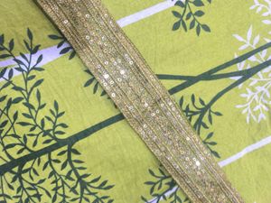 Green shiny anarkali