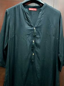 Kiaasa Black Mukaish Work Kurti