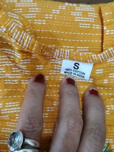 Embroidered Yellow kurti