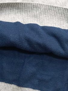 Argyle Pattern Grey Sweater