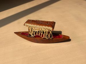 Handcrafted Wooden Shikara Boat