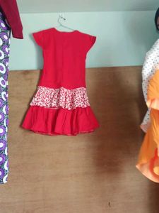 Cute Red Girls Dress