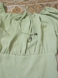 Mint Green Ruffle Top