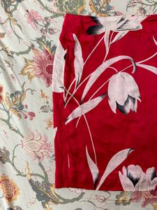 ⋆. 𐙚 y2k chinese red floral miniskirt ⋆. 𐙚 ˚