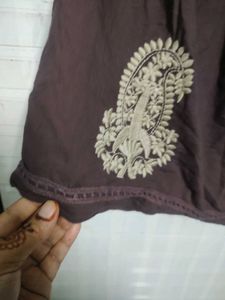 Embroidery Mini Skirt