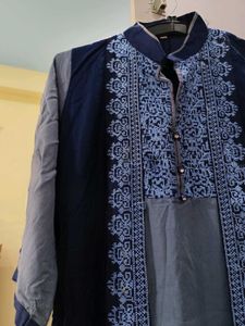 Navy Blue Kurta