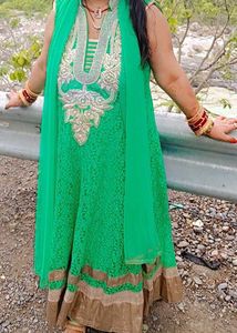Wedding Gher Anarkali Kurti Bottom Duppata