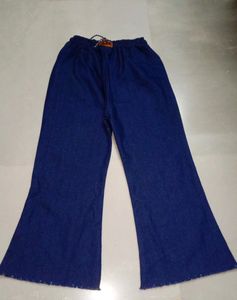 Wide Leg Denim Pants