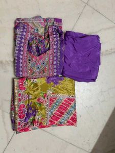 Purple Floral suit