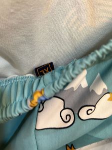 Cute Cloud Print Coord Set