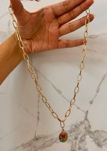 Rose Pendant Neck Chain