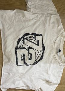 H&M White Graphic Tee