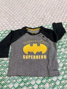 Batman Kids Long Sleeves Unisex Tshirt (3-6Months)