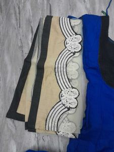 Elegant Blue Anarkali Kurta Set