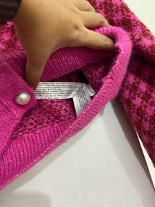 Zara Tweed-Style Knit Cardigan