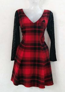 Red Plaid Dress