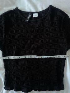 Black textured top