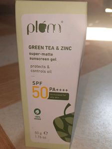 Plum Green Tea Super Matte Sunscreen Gel😍♥️