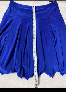 Royal blue skirt