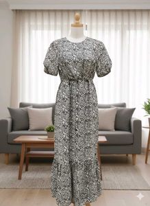 Floral Print Midi Dress