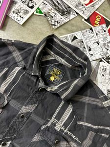 Vintage Plaid Short Sleeve Shirt