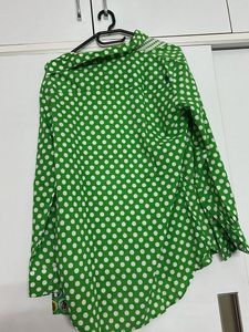Green Polka Dot Shirt