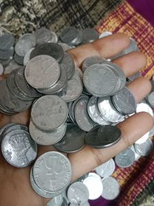 Vintage Indian 25 Paise Coin Collection