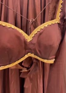 Brown Lehenga Choli Set