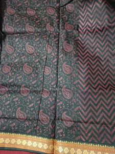 Black Printed Saree