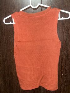 Rust Sleeveless Top