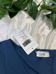 littleboxindia Blue Button-Down Top