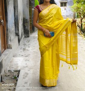 Elegant Yellow Saree