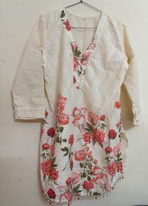 Floral Print Kurta