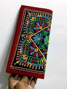 Embroidered Clutch