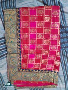 pretty pink saree.