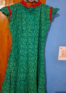 Green Anarkali Kurti