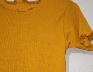 Cute Mustard Crop Top