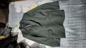 Olive Green Top with Mesh Detail