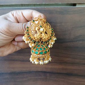 Bridal  Mehendi Jhumka Pearl_Green