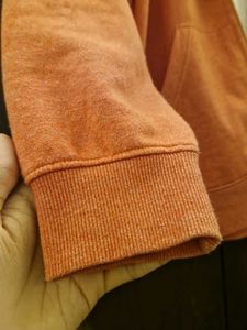 Orange Hoodie with Fleece Lining